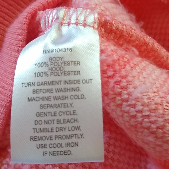 Derek Heart tye dye teddy bear hoodie size… - Picture 7 of 7